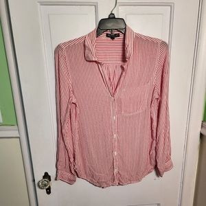 Velvet Heart Striped Button Down Size L